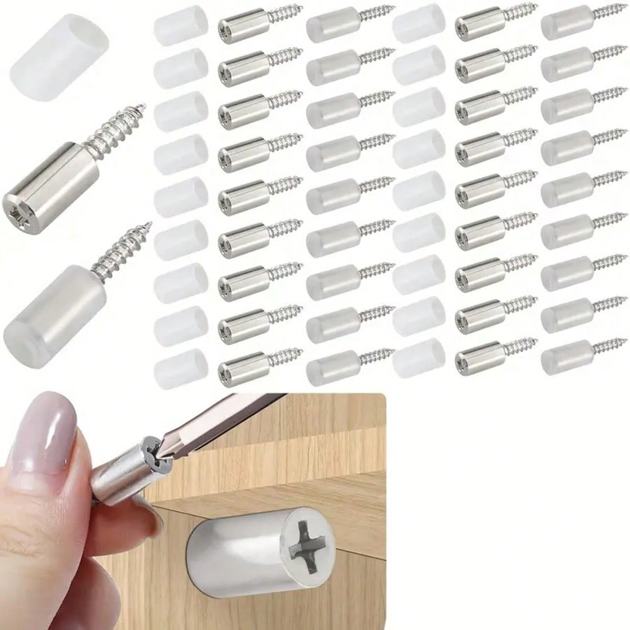 Furniture Hardware Fasteners - 30/60Pcs Self Tapping Furniture Bracket Screw