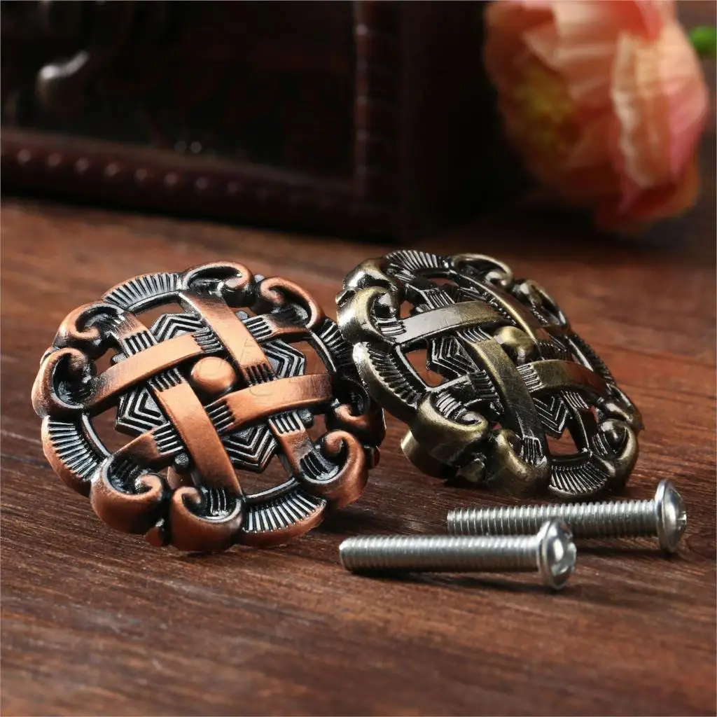 Furniture Hardware Factory - bowarepro Hollow Retro Zinc Alloy Kitchen