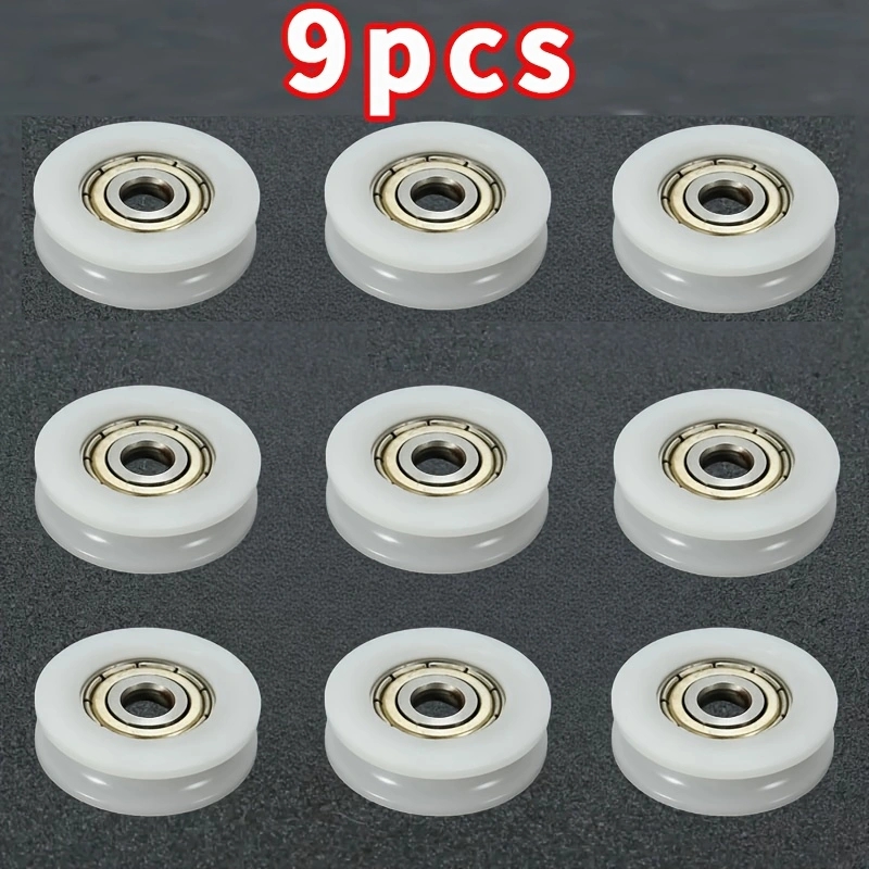 Furniture Hardware Lowes - 9Pcs U‑Groove Nylon Bearing Roller 5x23.9mm