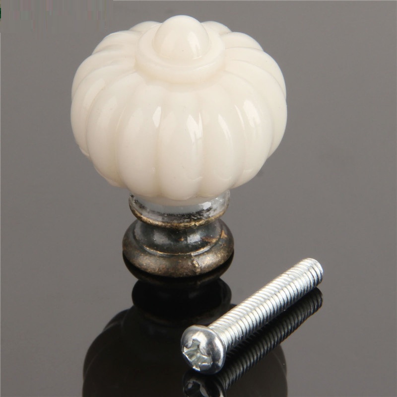 1Pc Acrylic Ivory White Pumpki - Furniture Hardware Factory recension och pris