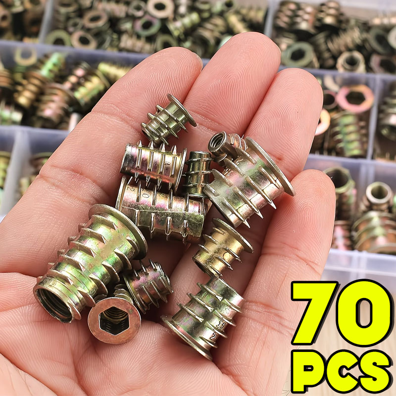 M4/M5/M6 Threaded Insert Nut E - Furniture Hardware Threaded Inserts recension och pris