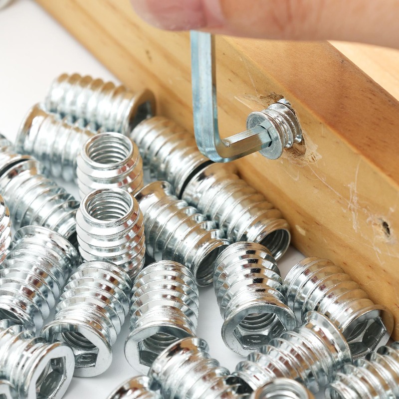 10/50x Threaded Inserts Wood I - Furniture Hardware Threaded Inserts recension och pris