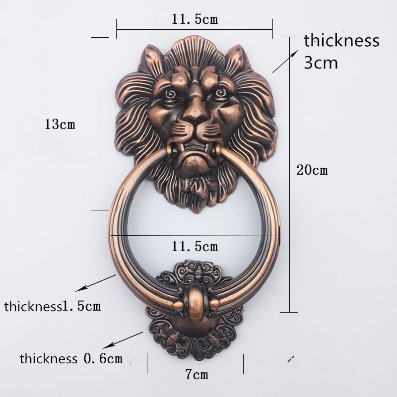 Antique Bronze Lion Head Handl - Furniture Hardware Knobs recension och pris