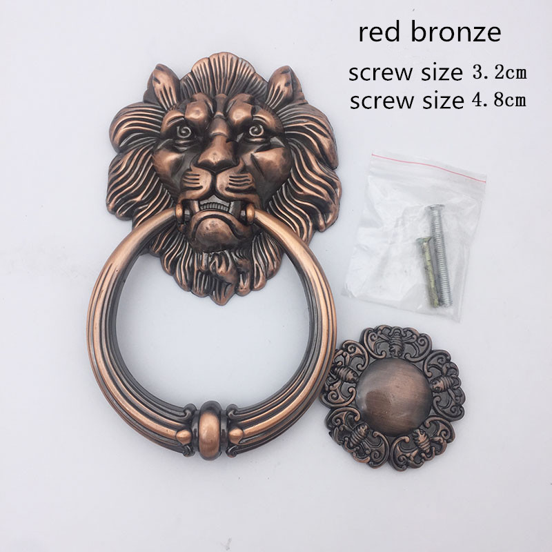 Antique Bronze Lion Head Handl - Furniture Hardware Knobs recension och pris