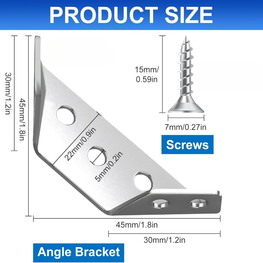 1-120Set Furniture Corner Conn - Furniture Hardware Screws recension och pris