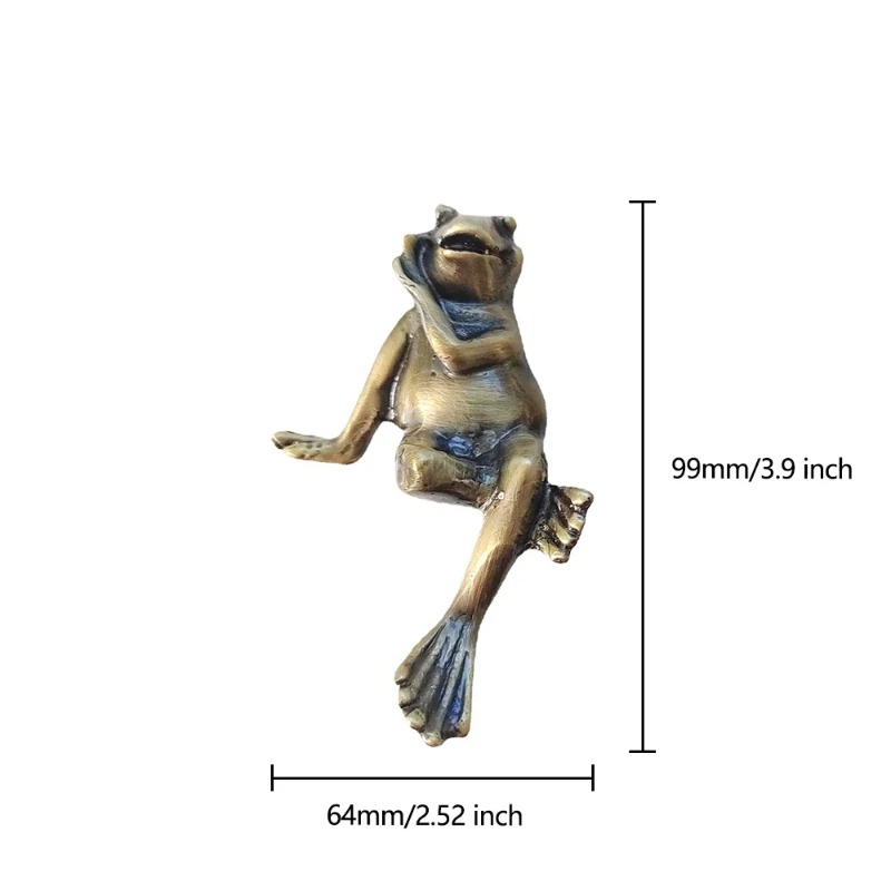 Frog Brass Cabinet Door Knobs  - Unique Furniture Hardware Pulls recension och pris