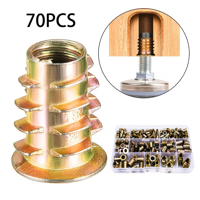M4/M5/M6 Threaded Insert Nut E - Furniture Hardware Threaded Inserts recension och pris
