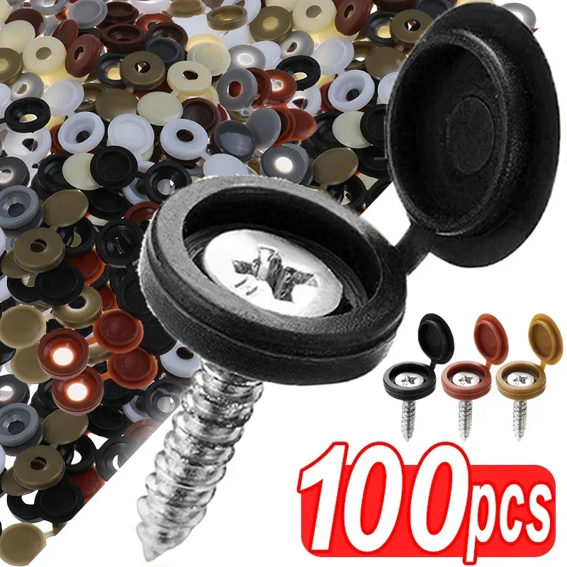 Hinged Plastic Screw Cap Cover - Furniture Hardware Screws recension och pris