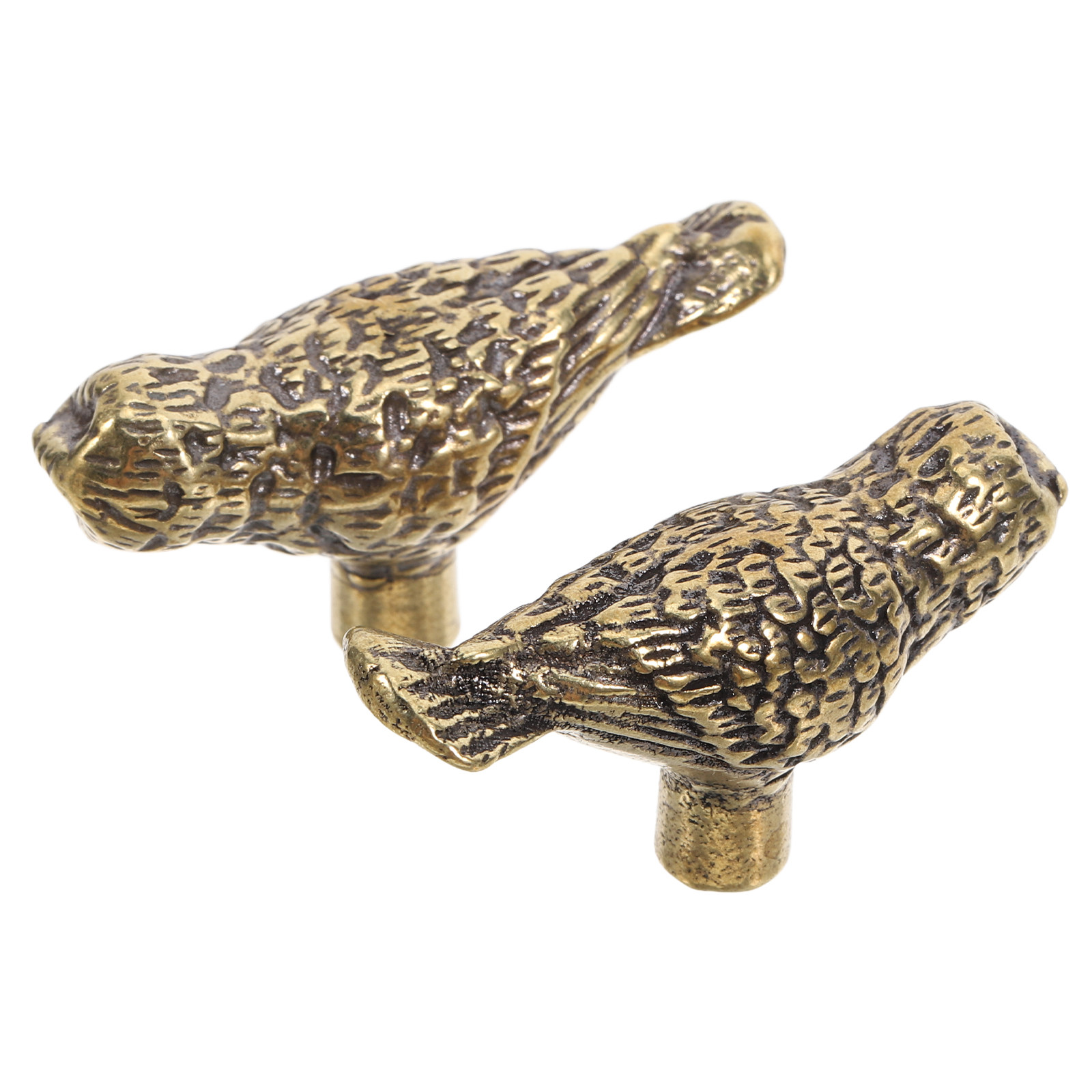 2Pcs Brass Owl Dresser Knobs V - Unique Furniture Hardware Pulls recension och pris