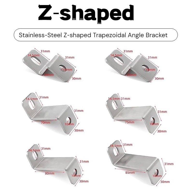 3mm Thick Stainless‑Steel Z‑Sh - Furniture Hardware Connectors recension och pris