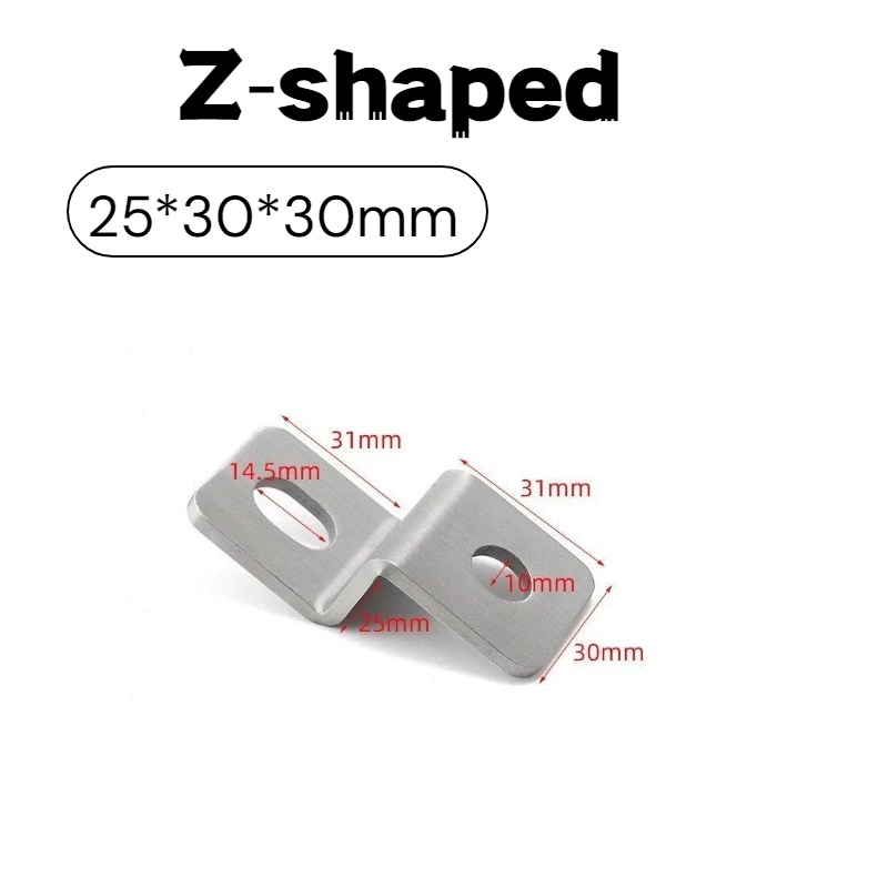 3mm Thick Stainless‑Steel Z‑Sh - Furniture Hardware Connectors recension och pris
