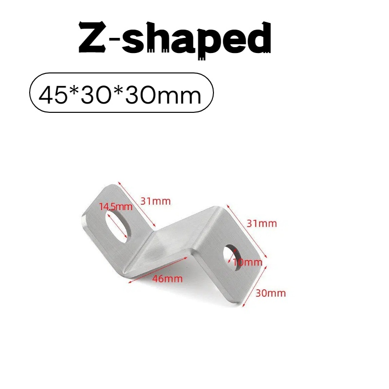 3mm Thick Stainless‑Steel Z‑Sh - Furniture Hardware Connectors recension och pris