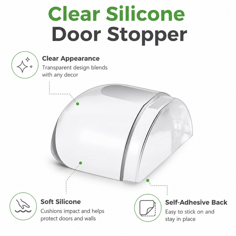 Transparent Silicone Doorstop  - Furniture Hardware Factory recension och pris