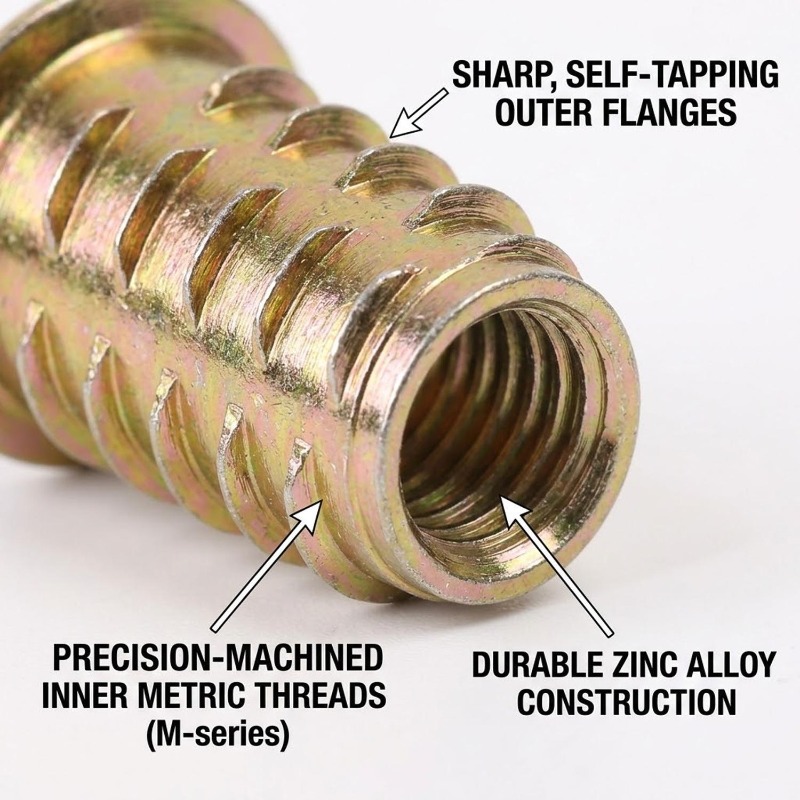 Carbon Steel Threaded Inserts  - Furniture Hardware Threaded Inserts recension och pris