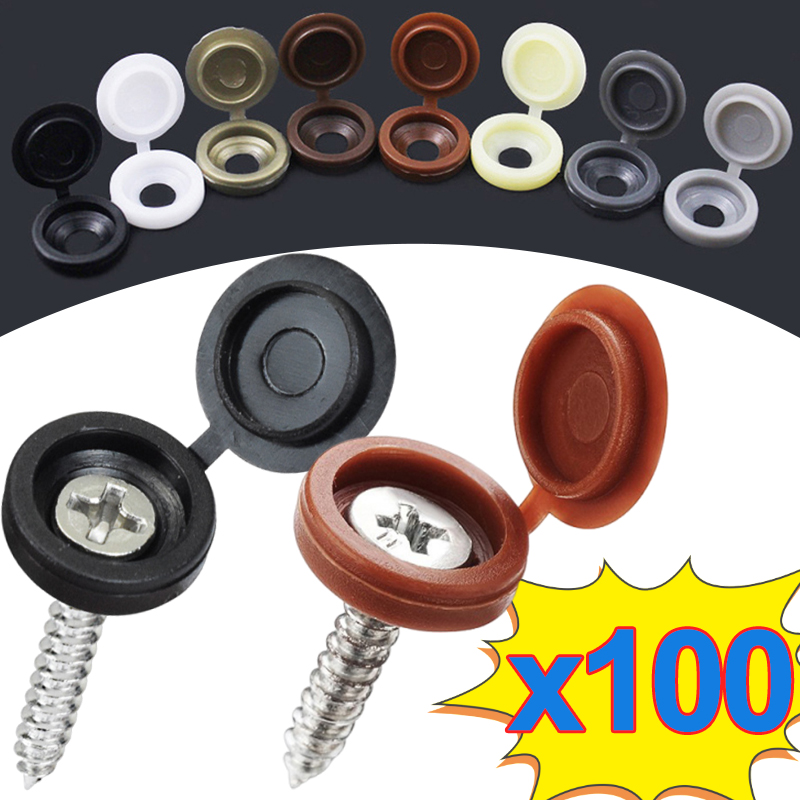 10/500pcs Screw Decorative Cap - Furniture Hardware Screws recension och pris