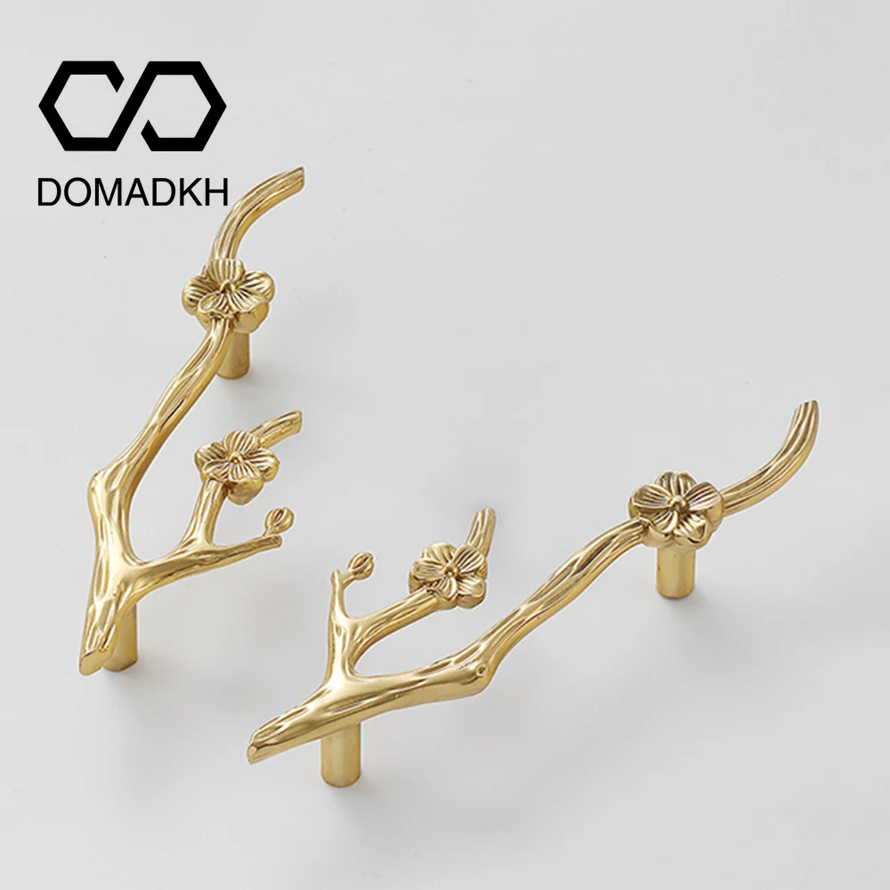 Flower Branch Brass Cabinet Do - Unique Furniture Hardware Pulls recension och pris