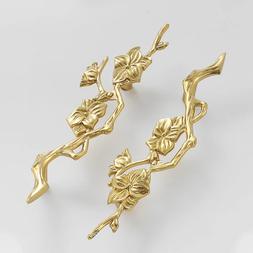 Flower Branch Brass Cabinet Do - Unique Furniture Hardware Pulls recension och pris