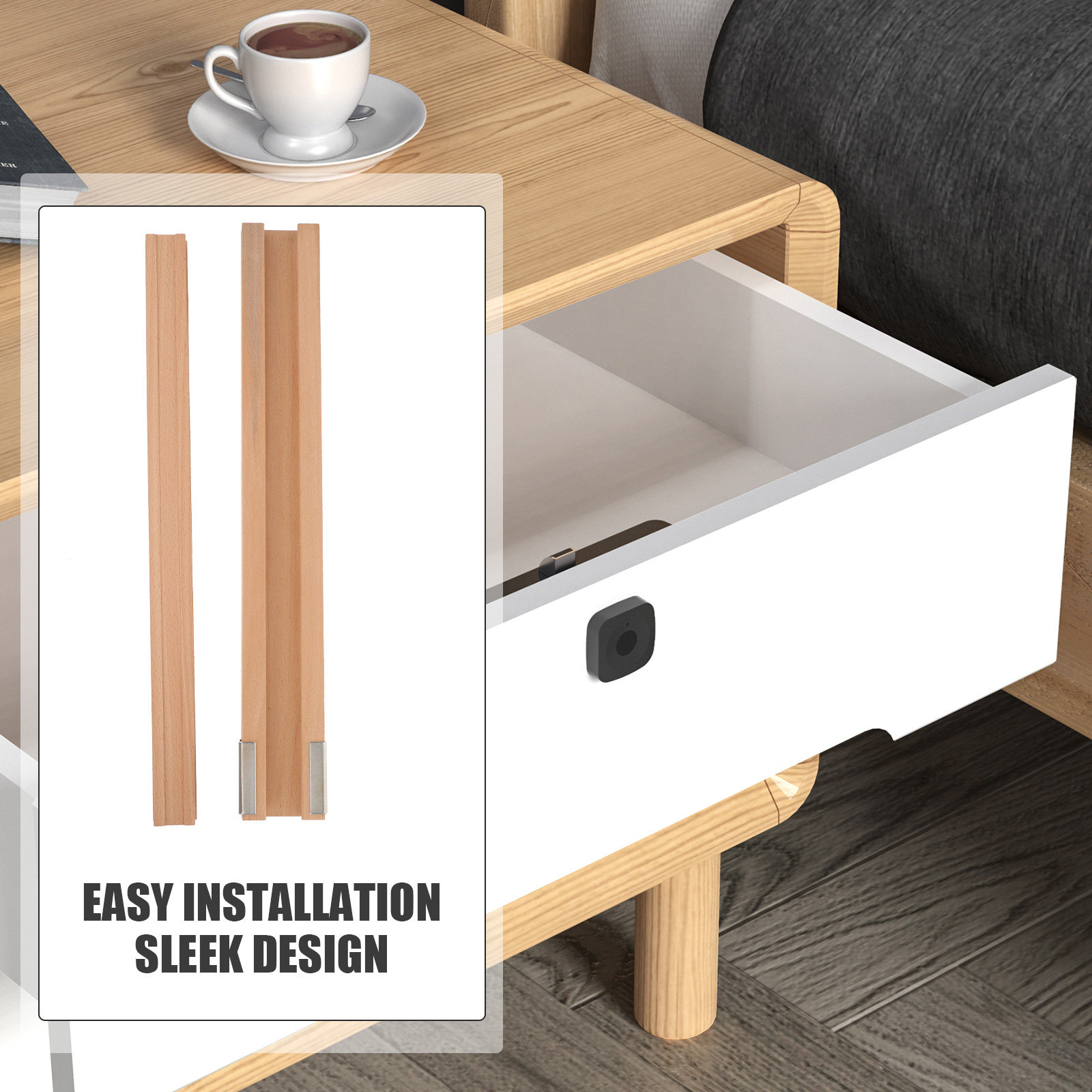 1Set Drawer Slide Wooden Cabin - Furniture Hardware Lowes recension och pris