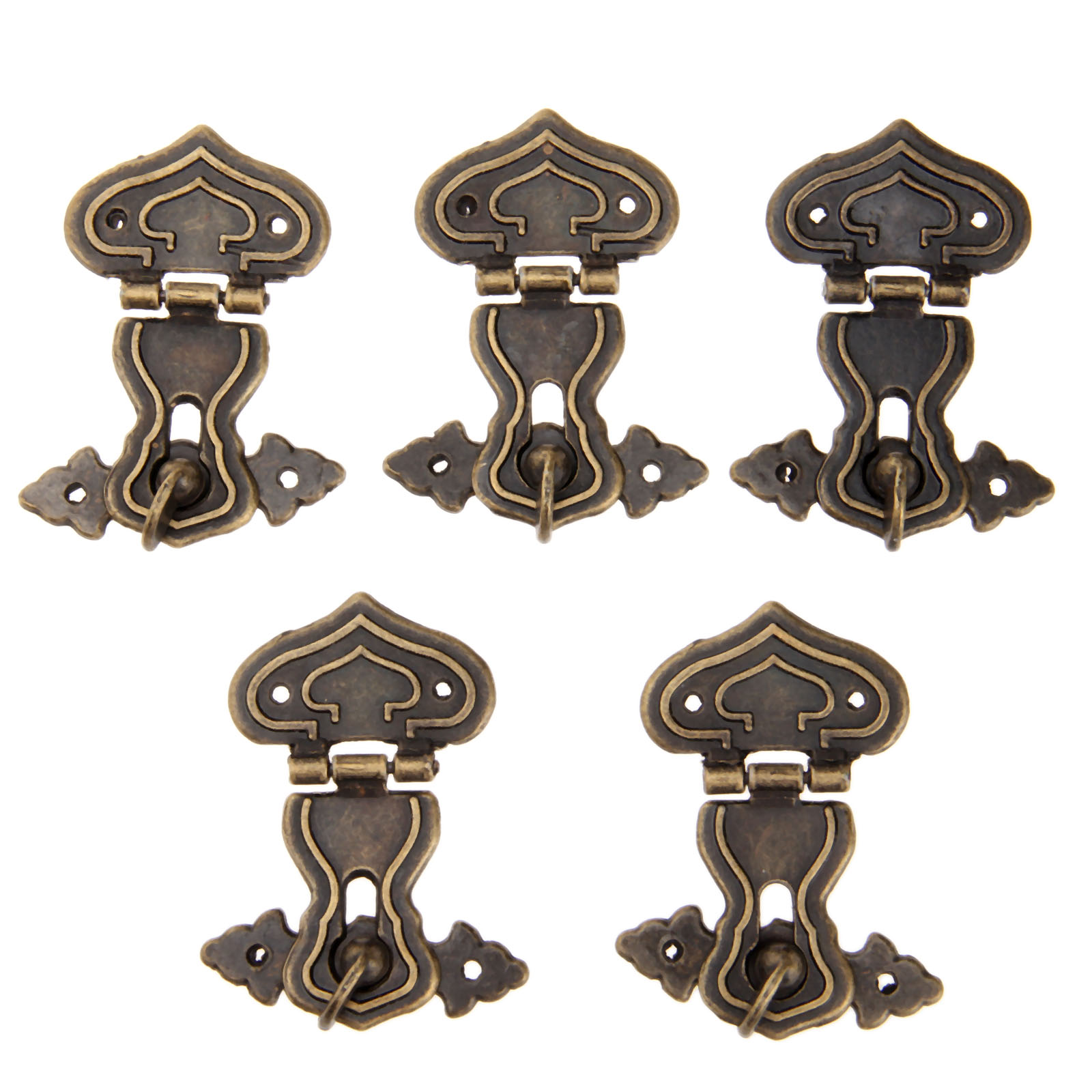 5Pcs 63x47mm Antique Metal Loc - Furniture Hardware Screws recension och pris
