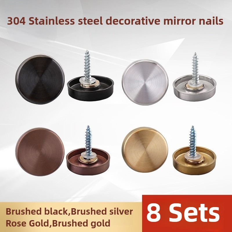 8 Sets 16-40mm Mirror Fastener - Furniture Hardware Fasteners recension och pris