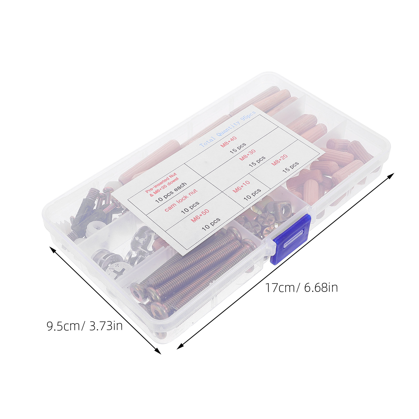 95Pcs Furniture Connector Hard - Furniture Hardware Screws recension och pris