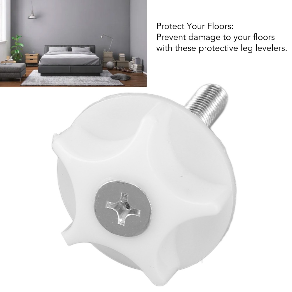 10Pcs White Screw Adjustable F - Furniture Leveling Hardware recension och pris