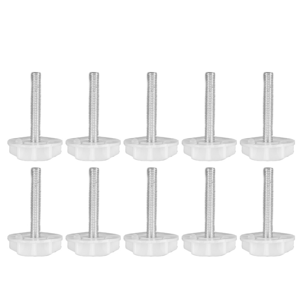 10Pcs White Screw Adjustable F - Furniture Leveling Hardware recension och pris